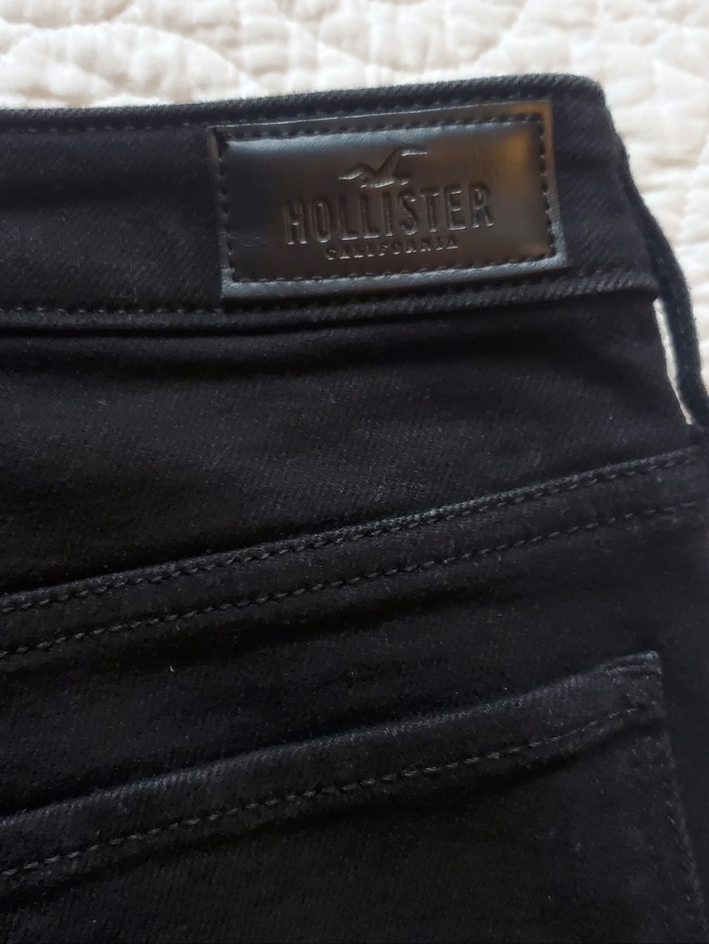 Ultra High Rise Skinny Ankle Black Soft Stretch Hollister Jeans Size 11 30 Waist - Picture 5 of 5